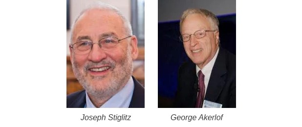 Joseph Stiglitz et George Akerlof, deux des principaux représentants de la Nouvelle économie keynésienne
